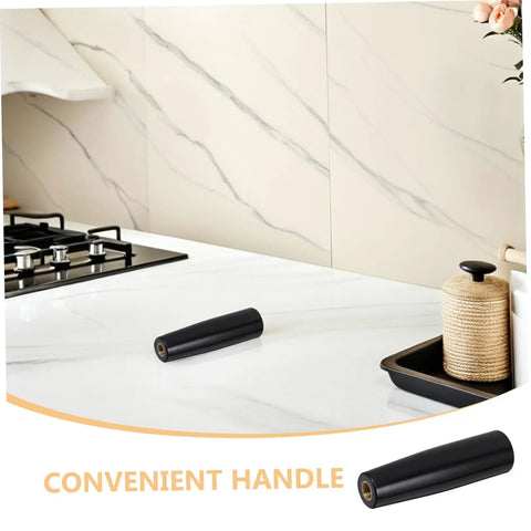 Top Rated 3pc Black Bakelite Revolving Machine Handwheel Handle M12x100 For Smooth Rotisserie Grill Spits Heat Proof Crank Grips That Are Sick Cool black handle on kitchen counter