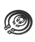 Grab These 50 Pc C Type External Circlip Rings Made From Tough Carbon Steel For Quick Shaft Install And Secure Gear Holds Perfect For Shop Pros, shown in various sizes.