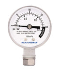 Stainless Steel Pressure Cooker Gauge For Canner And Steam Pressure Gauge, 2 Inch Dial, Lower Mount, Includes Gasket, Washer And Nut, 0-20 Psi Range, Easy Install