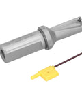 Pro Grade Chamfering Drill Tool For CNC Machines With Carbide Tip And U Shank Drilling Bar shown with metal cutter