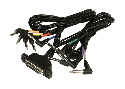 Turbo Drum Module Bundle With Cable Snake Harness featuring multi-colored connectors for plug and play drum kit setup