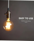 Heavy Duty Full Thread Hollow Screw Rods For Light Fixtures Durable Tube Adapter For DIY Lamp Kits shown with lit bulb
