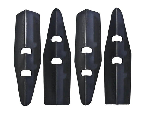 Black Pinball Machine Leg Protectors Set Of 4 For PinCab Cabinets, Durable Polypropylene, Protects Cabinet From Scratches And Scuffs.