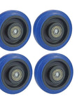 Set of 4 Heavy Duty Caster Wheels for Furniture and Industrial Equipment, Rotating Rubber Wheels for Heavy Loads