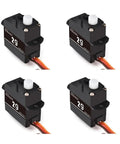 Top Shelf 2G Plastic Gear Micro Digital Servo 4 Pack Kit Featuring Coreless Motor for RC aircraft and boats
