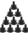 Ten Piece Hard Drive Screws With Allen Key For 2 5 Inch Ssd And 3 5 Inch Hdd Featuring Shock Absorbing Spacers Made For Pc Gaming Rigs And Builds When Locked Super Tight To Save Time While Avoiding Screw Issues During Maintenance For Secure Build Now, black drive screws with rubber spacers