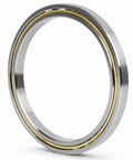 Precision Thin Section Roller Bearing 4.500 X 5.500 X 0.500 Inch showing steel body and gold accents for robotics and CNC use.