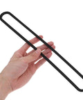 4 Pack Foam Replacement Gaskets for Vacuum Sealer Machines With High Elasticity Upper Strip Seals, Universal Foam Sealing Strips for Food Sealer Parts, Durable Kitchen Accessory Great for Commercial Use, black foam gasket strip held in hand