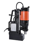 Heavy Duty Portable Magnetic Drill Press Rock Solid Electromagnetic Base with 1680W Motor for steel drilling.