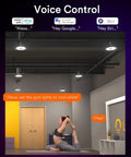Bluetooth Mesh Gateway Hub for UFO High Bay Lights and Deck Lights controlling gym lights via voice command with Alexa.