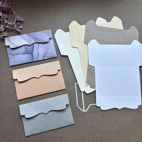 Must Have Envelope Die Set For Scrapbooking And Card Making with Layer Frame, 3D Envelope Templates on display, 4.9x6 inches