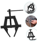 Heavy Duty Steel Motorcycle Chain Tensioner And Gear Tightener Rig Designed For Construction Bosses And DIY Hustlers Who Want No Hassle Mechanic Gear To Keep The Job Done, black steel, for adjusting chain tension.