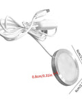 Recessed Light - 5V RGB LED Ultra Thin Lamp, Indoor Outdoor Decoration with white cable, 6cm diameter and 0.8cm thickness.