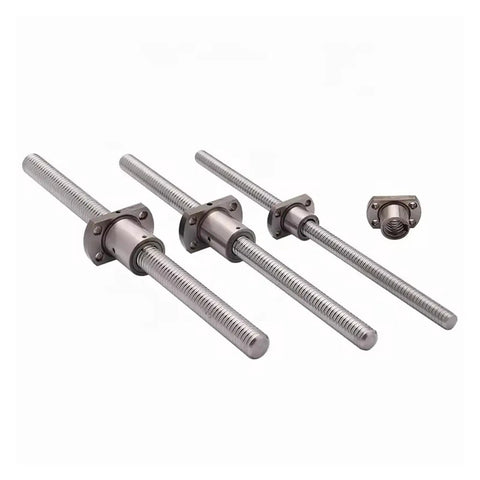 Miniature Ball Screw Kit For 3D Printers SFK082.5 With Ball Nut, 100 150 200mm Lengths, C5 Precision Rolled Screw, P0 Preload