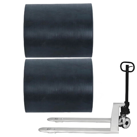 2 Piece Load Wheel Kit For Manual Pallet Jack Replacement Compatible With Big Joe Lift Rite Model L55 MRK LRL 55 shown with pallet jack