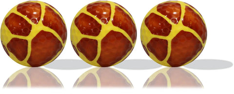Giraffe Fullwrap Novelty Golf Balls 12 Pack For Gifts Tourneys League Events And Collectors With Bold Yellow 360 Degree Print