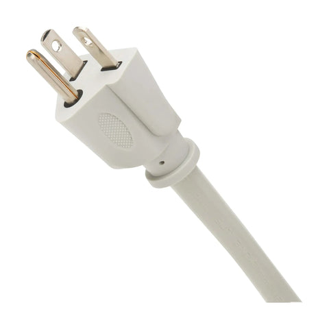 Close-up of plug for Heavy Duty 20 Amp Power Strip With 6 Outlets, All Metal Housing, 15 Foot Cord, Mountable Under Desk Or Wall