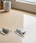 Concealed Stainless Steel Wall Mount Gate Hinges Two Pack For Heavy Duty Doors And Gates Ideal For Commercial Applications And Public Restroom Stalls