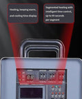 Control panel of the 15KW Water-Cooled Induction Heater Furnace showing heating and cooling time settings.