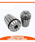 Top Rated High Precision Spring Collets For ER Chuck Holder With Secure Grip And Minimal Runout Perfect CNC Router Milling Lathe Engraving Tool Replacement Gear in steel with detailed markings.