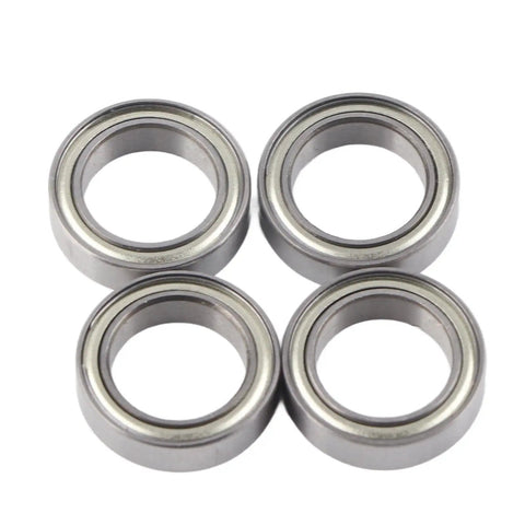 Four stainless steel RC ball bearings for 1/10 scale. Beefed Up High Performance Stainless Steel RC Ball Bearing Kit For 3S One Tenth Scale RC Cars And Crawlers Precision Replacement For Smooth Acceleration Low Friction Durable Build Easy Install