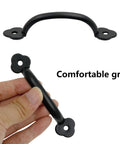 12 Pack 4 Inch Matte Black Rustic Drawer Pulls Antique Gate Handles For Dresser Kitchen And Bathroom Cabinet Cupboard Doors