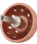 Built Tough Two Piece Tungsten Steel Bowl Grinding Heads For Tire Repair Angle Grinder Attachments, 42mm grinding head with shank.