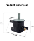 Plug And Play Purge Valve Solenoid For Cars Replacement OEM 9091012276 with dimensions