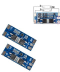 No Fuss 2 Pack 2S BMS For 18650 Lithium Cells 7 4V Balanced Charging Guard with wiring and modular design for battery safety.
