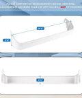Must Have Door Bin Shelf Rack For Frigidaire And Kenmore Refrigerators Replacement Part 240338001 with measurements