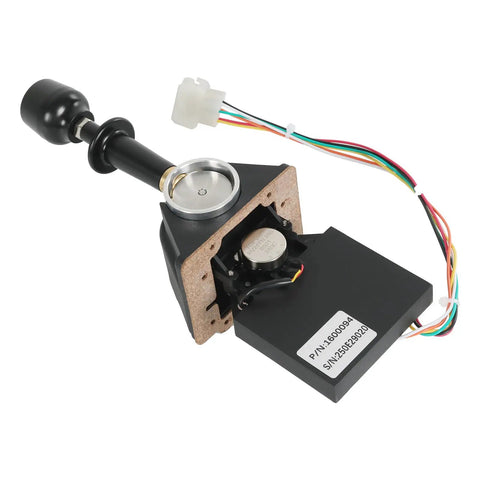 Top Shelf Joystick Controller 1600094 Replacement For JLG Boom Lifts with wiring harness and durable black handle.