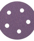 Film D/F Disc 775L 5 in NH 5-Hole 80+ C-Weight Hook-and-Loop Sanding Disc, front view for stock removal on various materials.