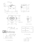 Heavy Duty High Voltage DC Relay Contactor With Ceramic Seal 40 Amp 1000 Volt DC Zero Arc Magnetic Blowout dimensions and wiring diagram.