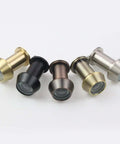 Various colored Solid Brass 220-Degree Door Viewer Peepholes with Heavy Duty Rotating Privacy Cover and Ultra Wide HD Lens