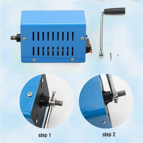 Outdoor Emergency Power Generator With Hand Crank USB Charging 20W Portable Power Station for Camping assembly steps