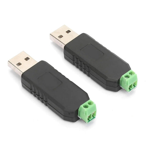 Two Usb To Rs485 Converter Adapter With Usb Powered Design No External Power Required Real Time Data Read And Write For Monitoring