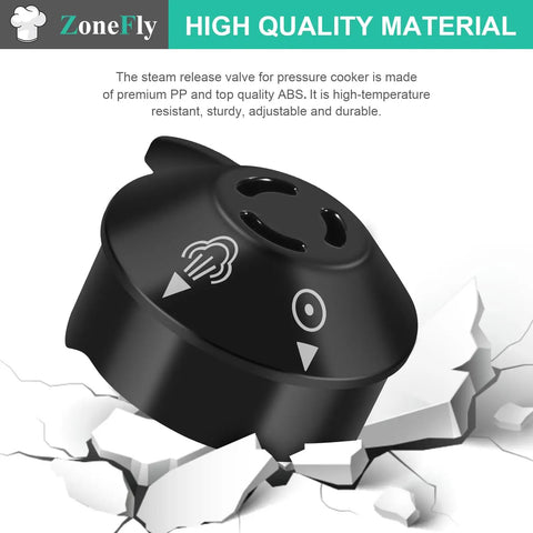 Fast Install Pressure Release Valve For Power Cooker XL And 6Qt 8Qt Models showing high-quality material and crack-resistant design.