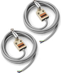 Heavy Duty Waterproof TZ 3104 Roller Lever Limit Switch 2 Pack With 3m Cable Momentary Action SPDT 1NO 1NC Aluminum Shell IP67 Rated
