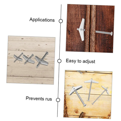 Heavy Duty Toggle Bolts And Wing Nut Kit Wall Anchors for Easy Installation In Drywall and Aircraft Maintenance Projects