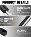 Toyota Avalon Camry Hood Lift Support Struts 2012 2013 2014 2015 2016 Replacement Shocks 6757 with steel body and double sealing ring