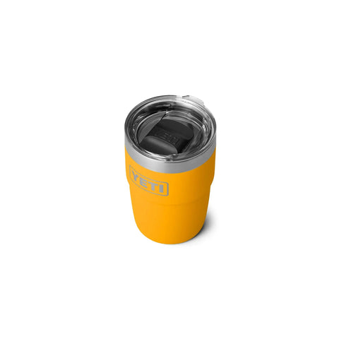 Pro Move 8 Oz Stackable Cup with Beekeeper Thread Fits Your Daily Grind like a Glove designed for the home barista in vibrant yellow.