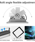 Top Shelf Industrial Grade 500W LED Flood Light adjustable base with advanced heatsink and waterproof IC for use in security applications.