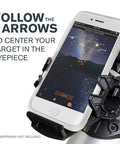 StarSense Explorer LT 80AZ App Enabled Telescope With Smartphone Dock And StarSense App showing sky map on phone