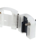 Open view of Pro Grade Valve Door Assembly 16mm Replacement Part for Commercial Kitchen Equipment, OEM Quality on white background.