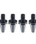 4 Pack CAT40 ER16 Collet Chuck Taper Holder For CNC Milling Machines, 70mm Length, Pro Grade Kit for Drilling and Milling