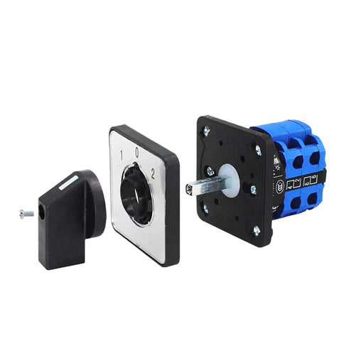Changeover Switch Universal Rotary Cam Selector Latching Switch 2 Positions 4 Terminals LW26-20 C02-1 660V 20A disassembled view