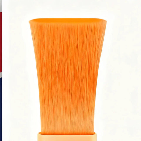 Close-up of an orange brush applicator for Tile Repair Paste Waterproof Quick Dry Crack Filler Adhesive