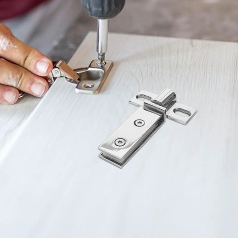 Installation of Stainless Steel Pivot Shower Door Hinge Heavy Duty Double Hole Design 304 Stainless Polished Finish