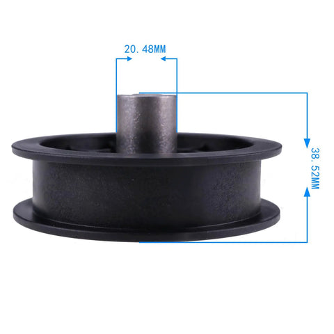 V Idler Pulley Set For John Deere X Series Beefed Up Replacement Kit with measurements shown for reference