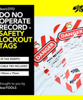 Lockout Tagout Tags Pack Of 30 Laminated And Weatherproof Red Do Not Operate Signs for Out Of Order Equipment